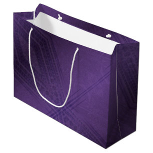Annahme   Violet Eclectic Boho Pattern Große Geschenktüte