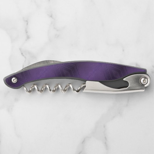 Annahme | Violet Eclectic Boho Pattern Kellnermesser (Rückseite)