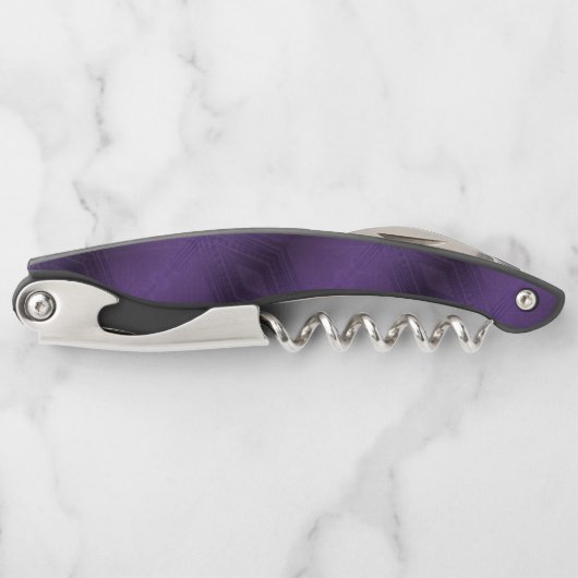 Annahme | Violet Eclectic Boho Pattern Kellnermesser (Vorderseite)