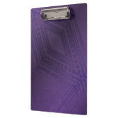 Annahme | Violet Eclectic Boho Pattern Klemmbrett (Links)