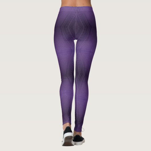 Annahme | Violet Eclectic Boho Pattern Leggings (Rückseite)