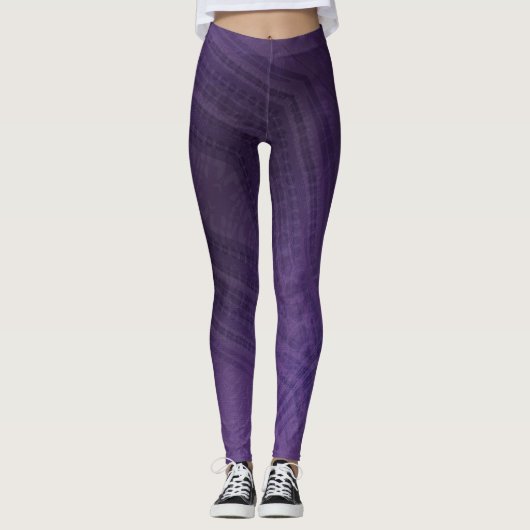 Annahme | Violet Eclectic Boho Pattern Leggings (Vorderseite)