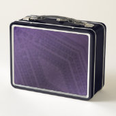 Annahme | Violet Eclectic Boho Pattern Metall Brotdose (Rückseite)