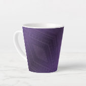 Annahme | Violet Eclectic Boho Pattern Milchtasse (Linke Ecke)