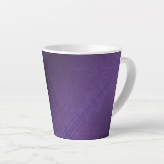 Annahme | Violet Eclectic Boho Pattern Milchtasse (Rechte Ecke)