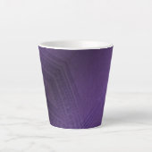 Annahme | Violet Eclectic Boho Pattern Milchtasse (Vorderseite)
