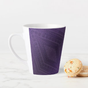 Annahme   Violet Eclectic Boho Pattern Milchtasse