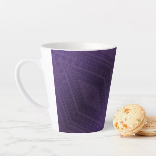 Annahme | Violet Eclectic Boho Pattern Milchtasse (Beispiel)