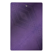 Annahme | Violet Eclectic Boho Pattern Mini Klemmbrett (Rückseite)