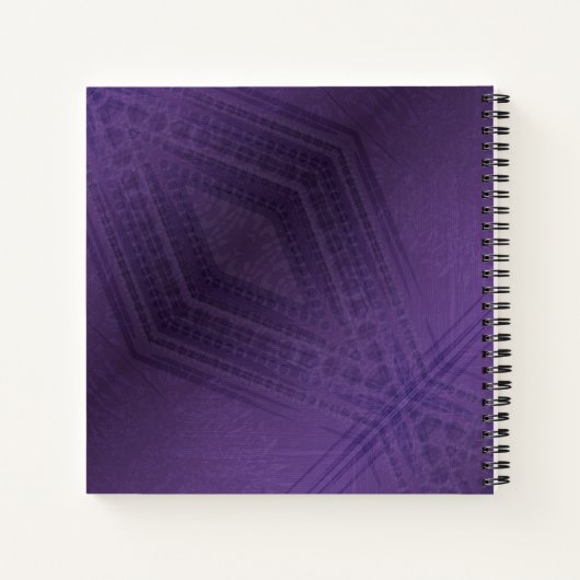 Annahme | Violet Eclectic Boho Pattern Notizblock (Rückseite)