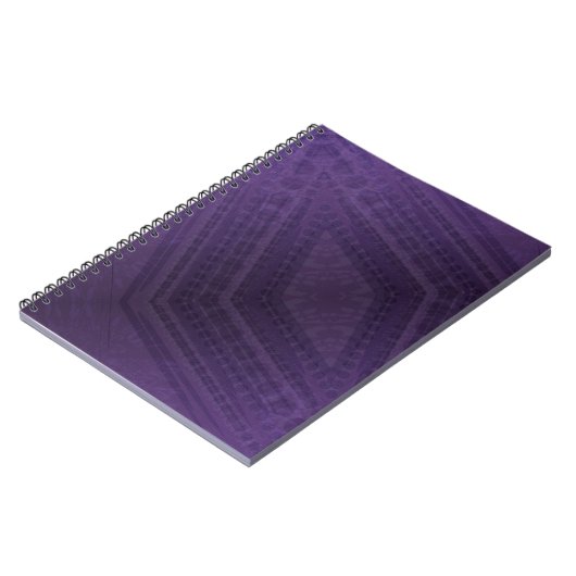 Annahme | Violet Eclectic Boho Pattern Notizblock (Linke Seite)