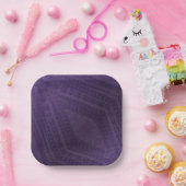 Annahme | Violet Eclectic Boho Pattern Pappteller (Party)