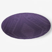 Annahme | Violet Eclectic Boho Pattern Pappteller (Schrägansicht)