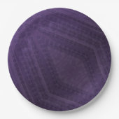 Annahme | Violet Eclectic Boho Pattern Pappteller (Vorderseite)