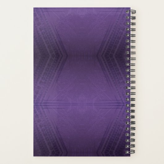 Annahme | Violet Eclectic Boho Pattern Planer (Rückseite)