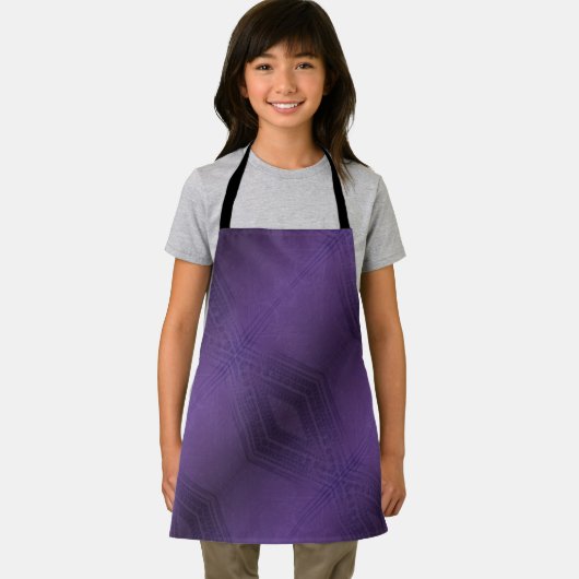 Annahme | Violet Eclectic Boho Pattern Schürze (Insitu)