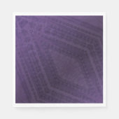 Annahme | Violet Eclectic Boho Pattern Serviette (Vorderseite)