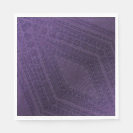 Annahme | Violet Eclectic Boho Pattern Serviette (Vorderseite)