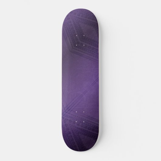 Annahme | Violet Eclectic Boho Pattern Skateboard (Vorderseite)