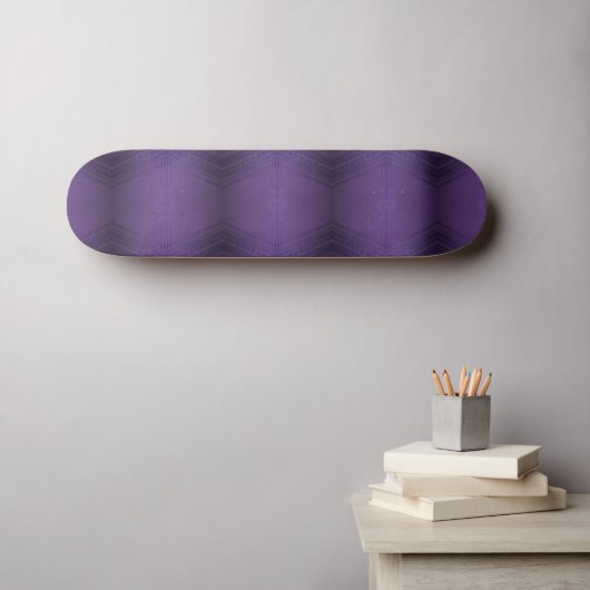 Annahme | Violet Eclectic Boho Pattern Skateboard (Wandkunst (Horz))