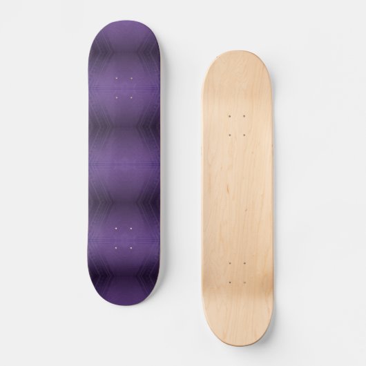 Annahme | Violet Eclectic Boho Pattern Skateboard (Vorderseite)