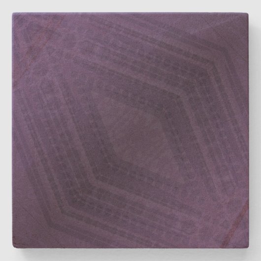 Annahme | Violet Eclectic Boho Pattern Steinuntersetzer (Vorderseite)