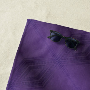 Annahme   Violet Eclectic Boho Pattern Strandtuch