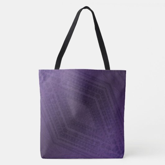 Annahme | Violet Eclectic Boho Pattern Tasche (Vorderseite)