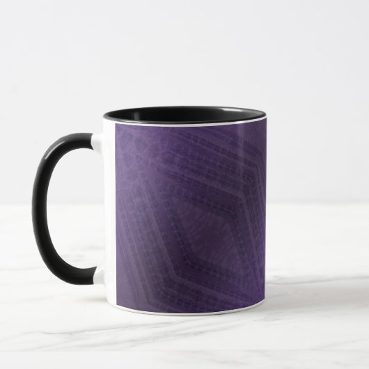 Annahme | Violet Eclectic Boho Pattern Tasse (Links)