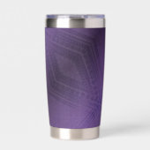 Annahme | Violet Eclectic Boho Pattern Thermobecher (Vorderseite)