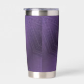 Annahme | Violet Eclectic Boho Pattern Thermobecher (Rechts)