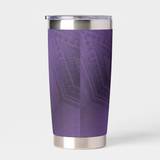 Annahme | Violet Eclectic Boho Pattern Thermobecher (Rechts)