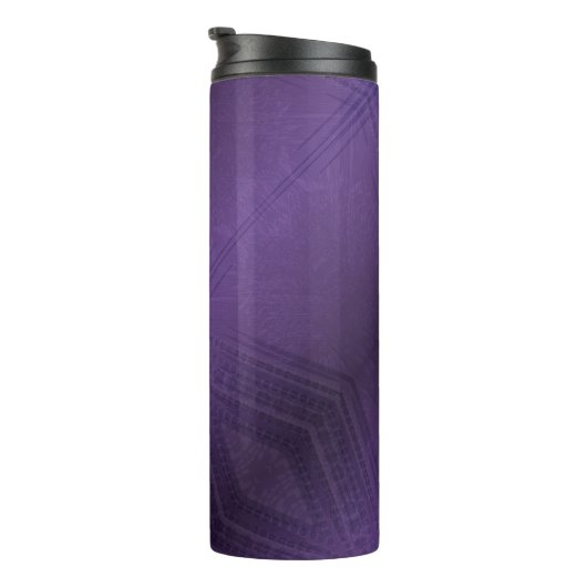 Annahme | Violet Eclectic Boho Pattern Thermosbecher (Nach rechts gedreht)