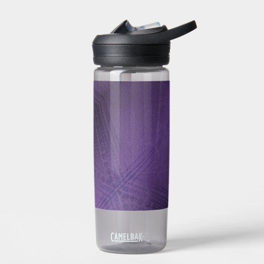 Annahme | Violet Eclectic Boho Pattern Trinkflasche (Links)