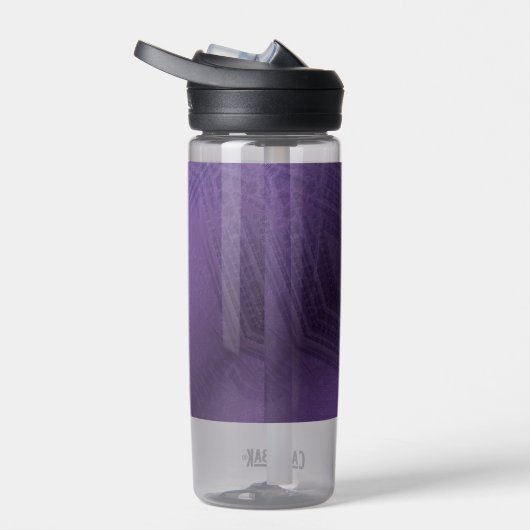 Annahme | Violet Eclectic Boho Pattern Trinkflasche (Rechts)