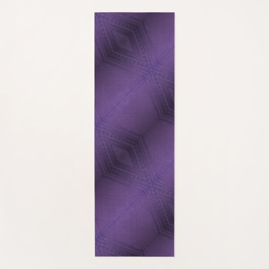 Annahme | Violet Eclectic Boho Pattern Yogamatte (Vorderseite)