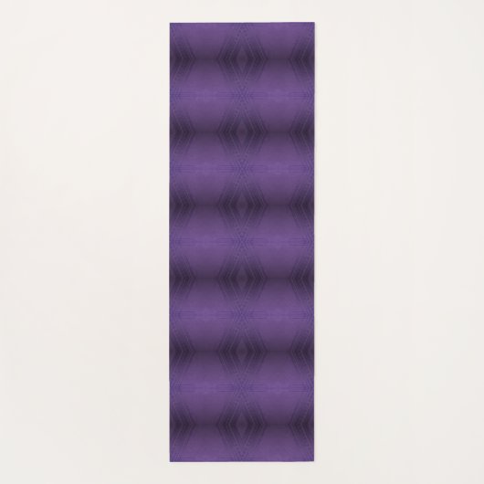 Annahme | Violet Eclectic Boho Pattern Yogamatte (Rückseite)
