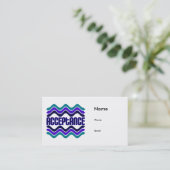 Annahme Visitenkarte (Stehend Vorderseite)