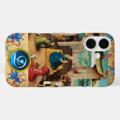 ANNAHME VON MAGI CHRISTMAS PARCHMENT GEM MONOGRAM Case-Mate iPhone HÜLLE (Rückseite (Horizontal))