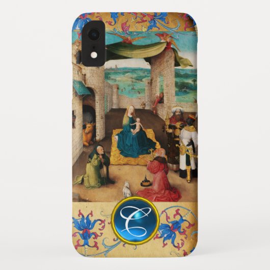 ANNAHME VON MAGI CHRISTMAS PARCHMENT GEM MONOGRAM Case-Mate iPhone HÜLLE (Rückseite)