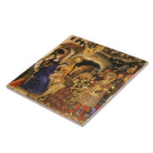 ANNAHME VON MAGI Gentile Da Fabriano, Krippe Fliese (Seite)