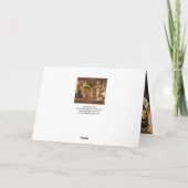 ANNAHME VON MAGI Gentile Da Fabriano, Weihnachten Karte (Rückseite)