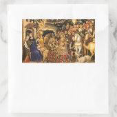 ANNAHME VON MAGI Gentile Da Fabriano, Weihnachten Rechteckiger Aufkleber (Tasche)