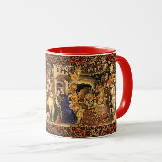 ANNAHME VON MAGI Gentile Da Fabriano, Weihnachten Tasse (VorderseiteRechts)