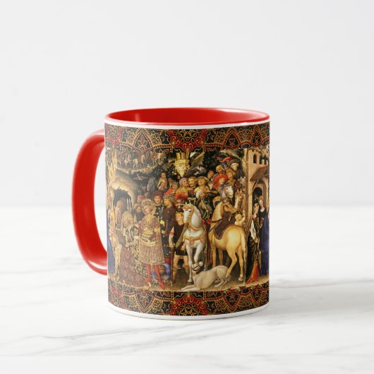 ANNAHME VON MAGI Gentile Da Fabriano, Weihnachten Tasse (Vorderseite Links)