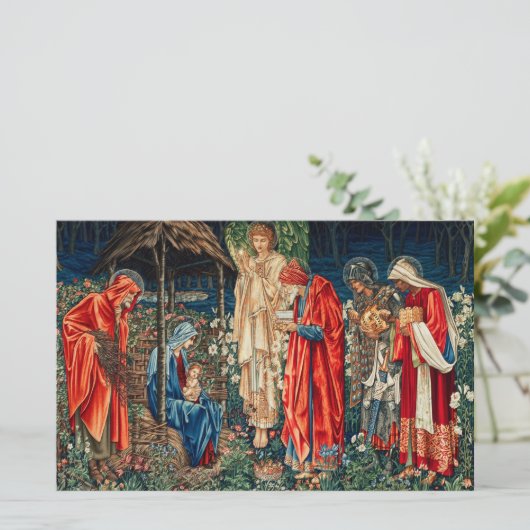 ANNAHME VON MAGI Morris, Burne-Jones Briefpapier (Stehend Vorderseite)