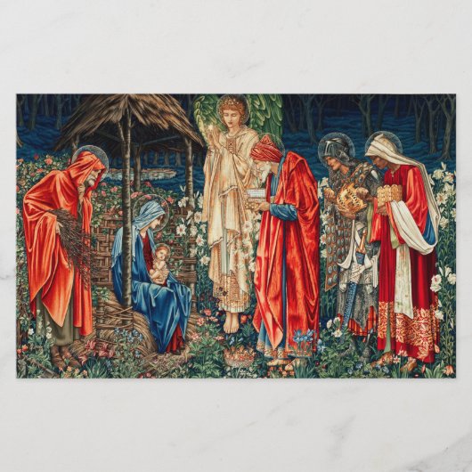 ANNAHME VON MAGI Morris, Burne-Jones Briefpapier (Vorderseite)