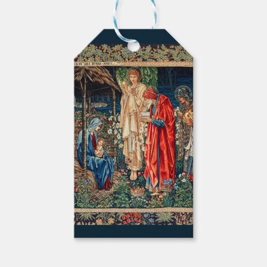 ANNAHME VON MAGI Morris, Burne-Jones Geschenkanhänger (Vorderseite)