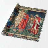 ANNAHME VON MAGI Morris, Burne-Jones Weihnachten Geschenkpapier (Ungerollt)