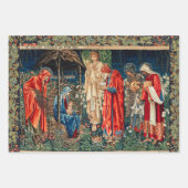 ANNAHME VON MAGI Morris, Burne-Jones Weihnachten Geschenkpapier Set (Vorderseite)
